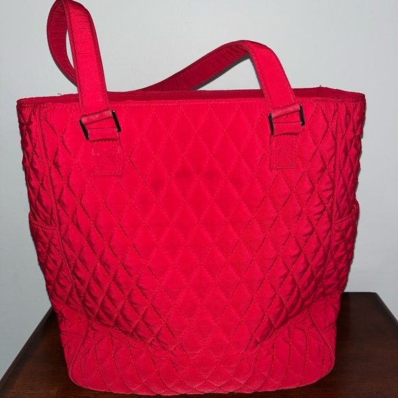 Vera Bradley Quilted Red Tote Bag - Picture 5 of 10